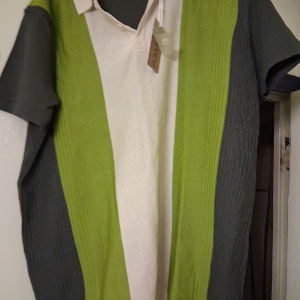 Utcoco Men's Green Casual Button Down Short Sleeve Shirt